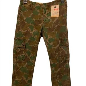 NEW Levi’s 511 slim cargo pants kids 12 REGULAR 26x26 Brown/ green camp